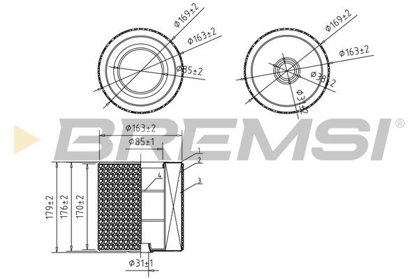 BREMSI FA2402