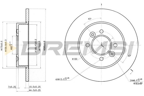 BREMSI CD6362S