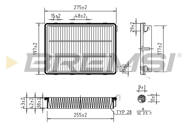 BREMSI FA1078