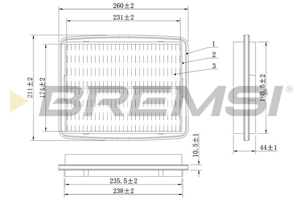 BREMSI FA1602