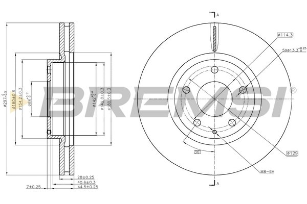 BREMSI CD8463V