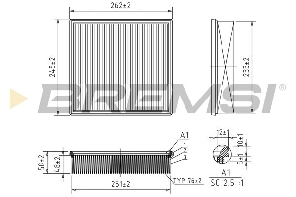 BREMSI FA2090