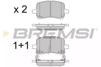 BREMSI BP3566