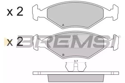 BREMSI BP2822