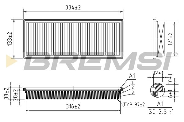 BREMSI FA2031