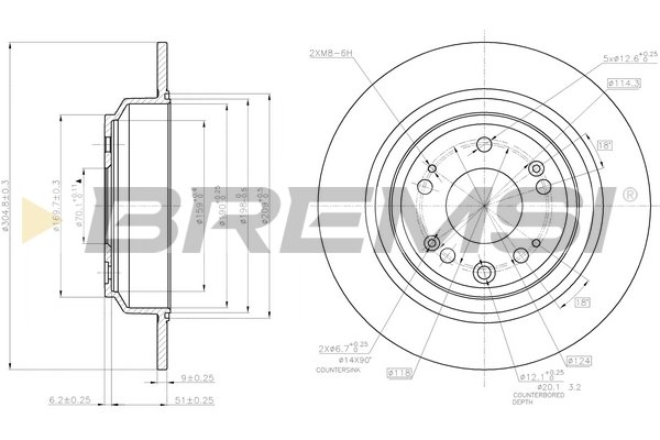 BREMSI CD7778S