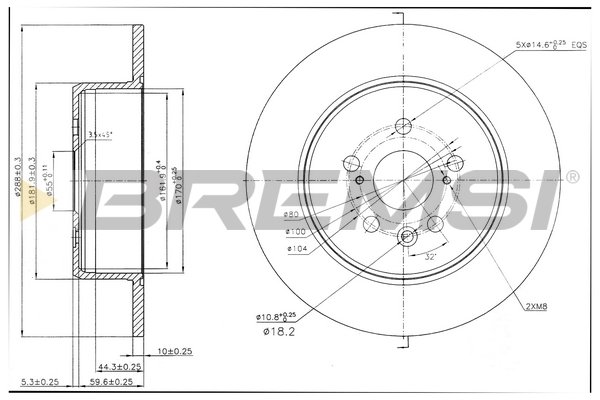 BREMSI CD7489S