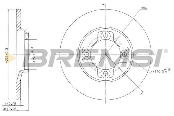 BREMSI CD6113S