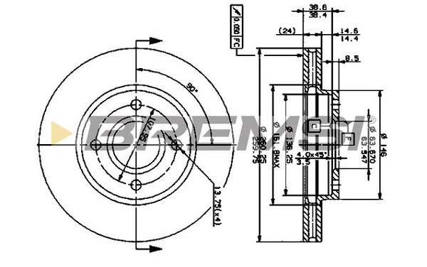 BREMSI CD6364V