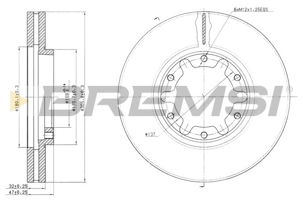 BREMSI CD7552V