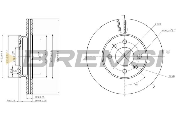 BREMSI CD7603V