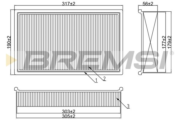 BREMSI FA2042