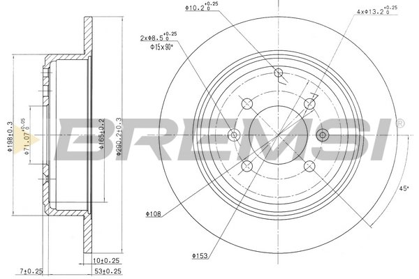 BREMSI CD6869S