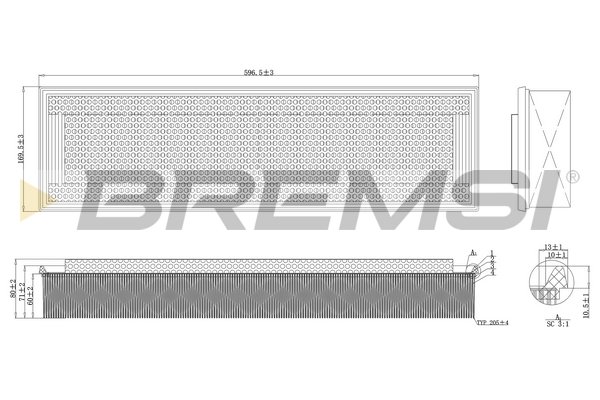 BREMSI FA2108