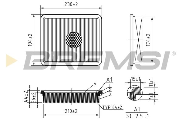 BREMSI FA2146