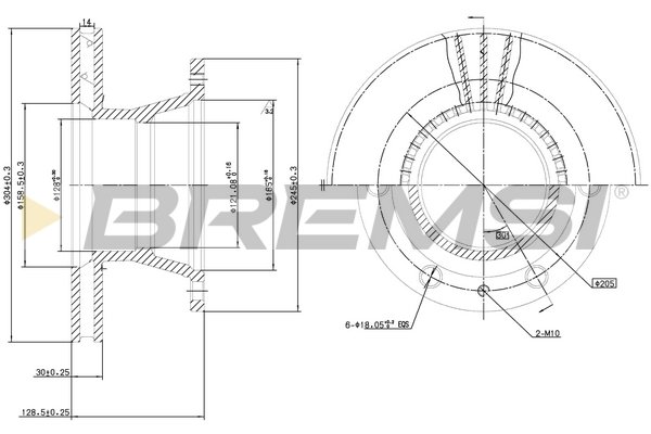 BREMSI CD5233V