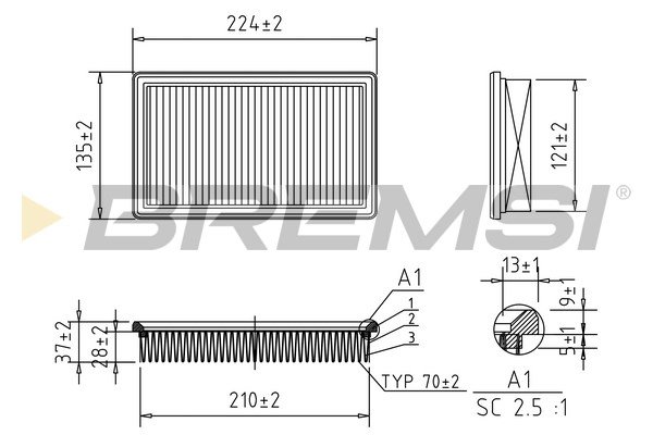 BREMSI FA2410