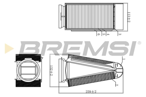 BREMSI FA0589