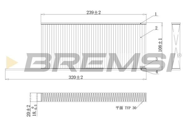 BREMSI FC0863C