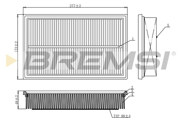 BREMSI FA1097