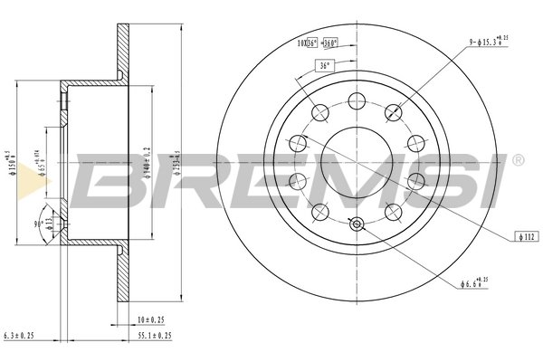 BREMSI CD7334S