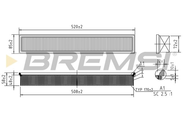 BREMSI FA1603