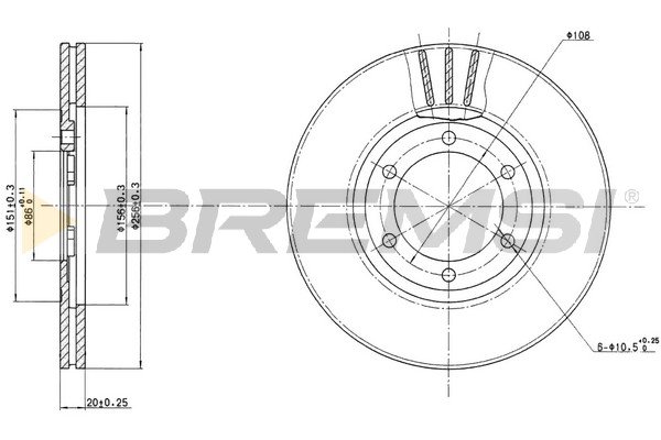 BREMSI CD6357V