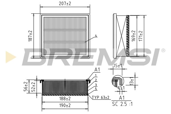 BREMSI FA0212