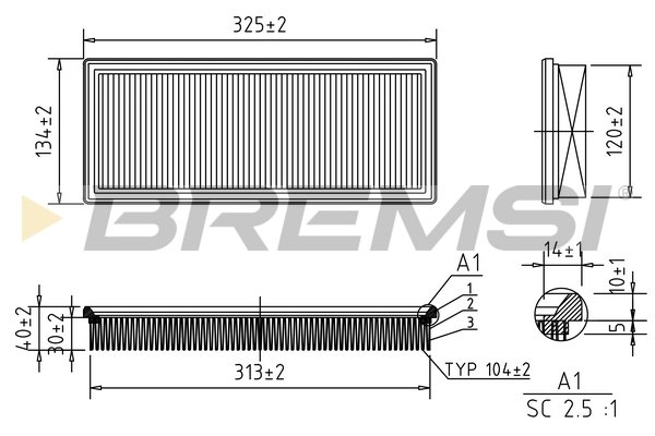 BREMSI FA1046