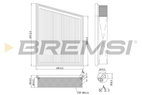 BREMSI FA1106