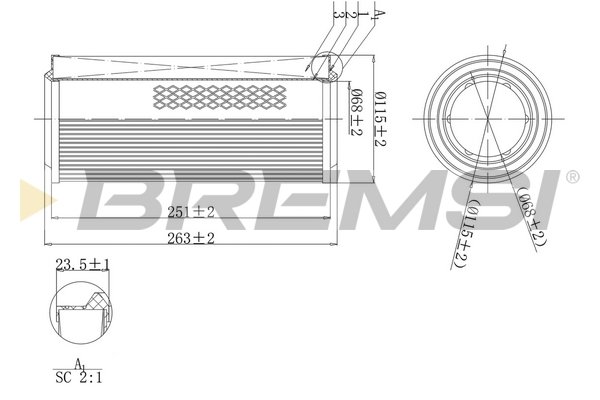 BREMSI FA1140