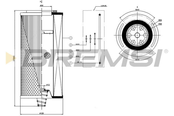 BREMSI FL1736