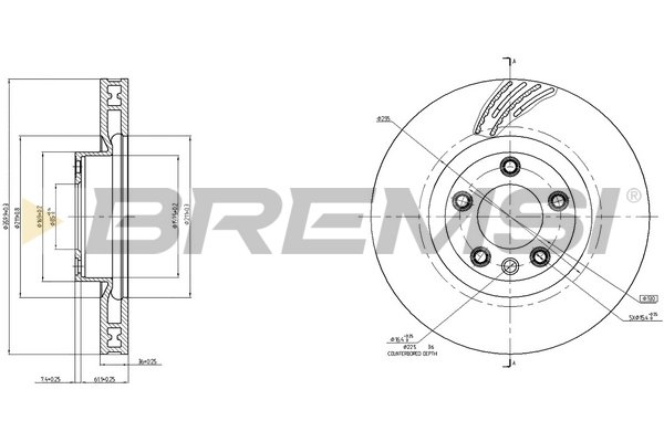 BREMSI CD8019VLS