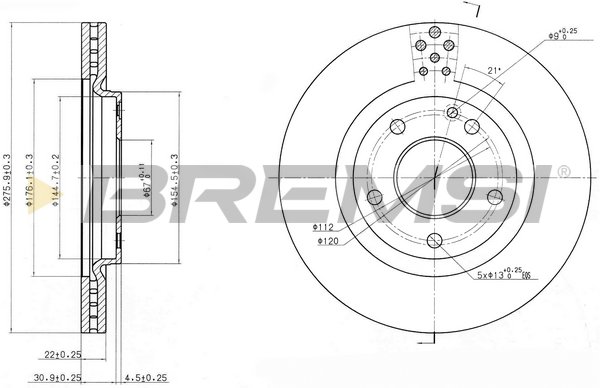 BREMSI CD7173V