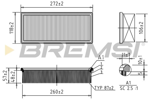 BREMSI FA1353