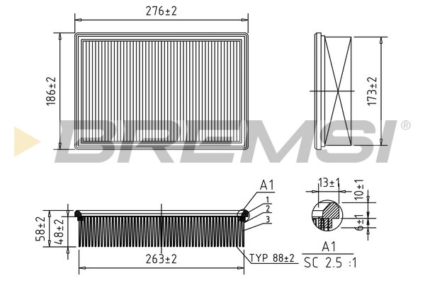 BREMSI FA2154