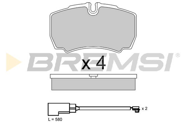 BREMSI BP3888