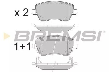 BREMSI BP3495