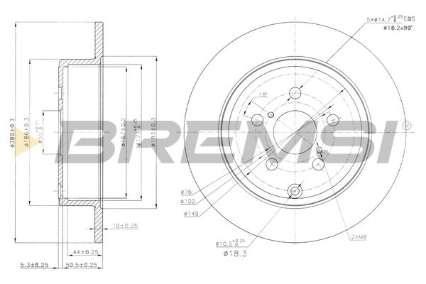 BREMSI CD7406S