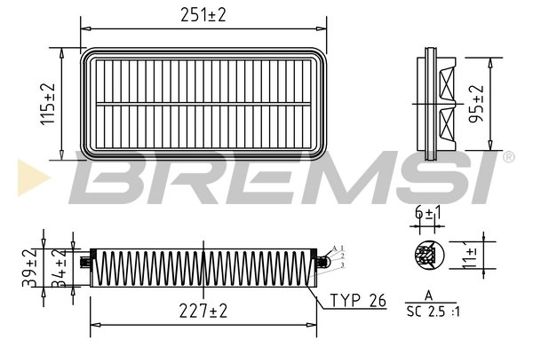 BREMSI FA0609