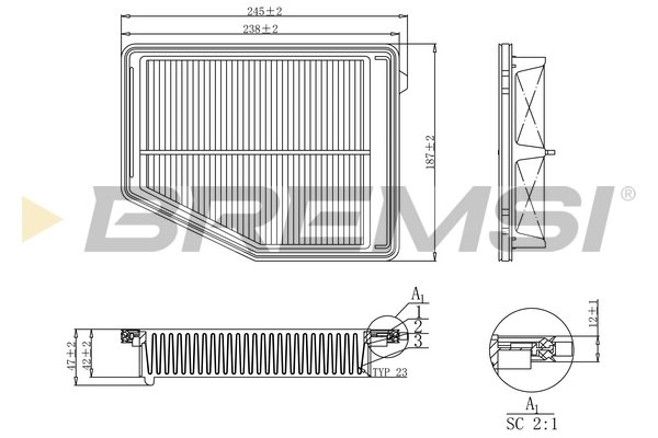 BREMSI FA1180