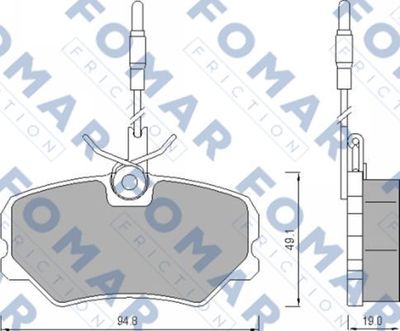 FOMAR Friction FO 443981