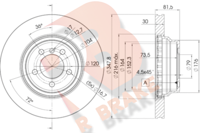 R BRAKE 78RBD20267