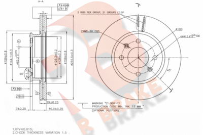 R BRAKE 78RBD20560