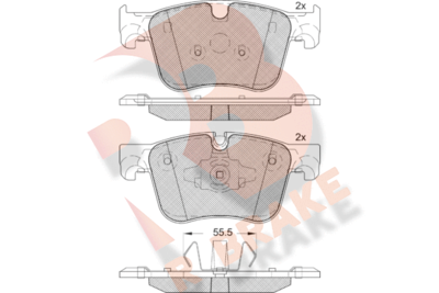 R BRAKE RB2166-203