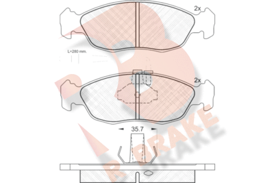 R BRAKE RB0932