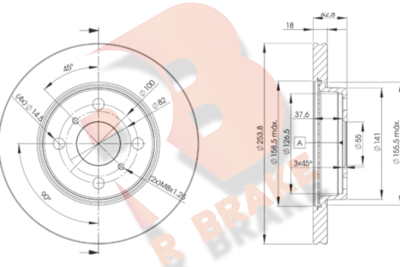 R BRAKE 78RBD21608