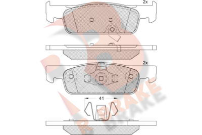 R BRAKE RB2115-208