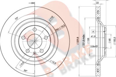 R BRAKE 78RBD25314