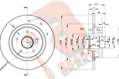 R BRAKE 78RBD12236